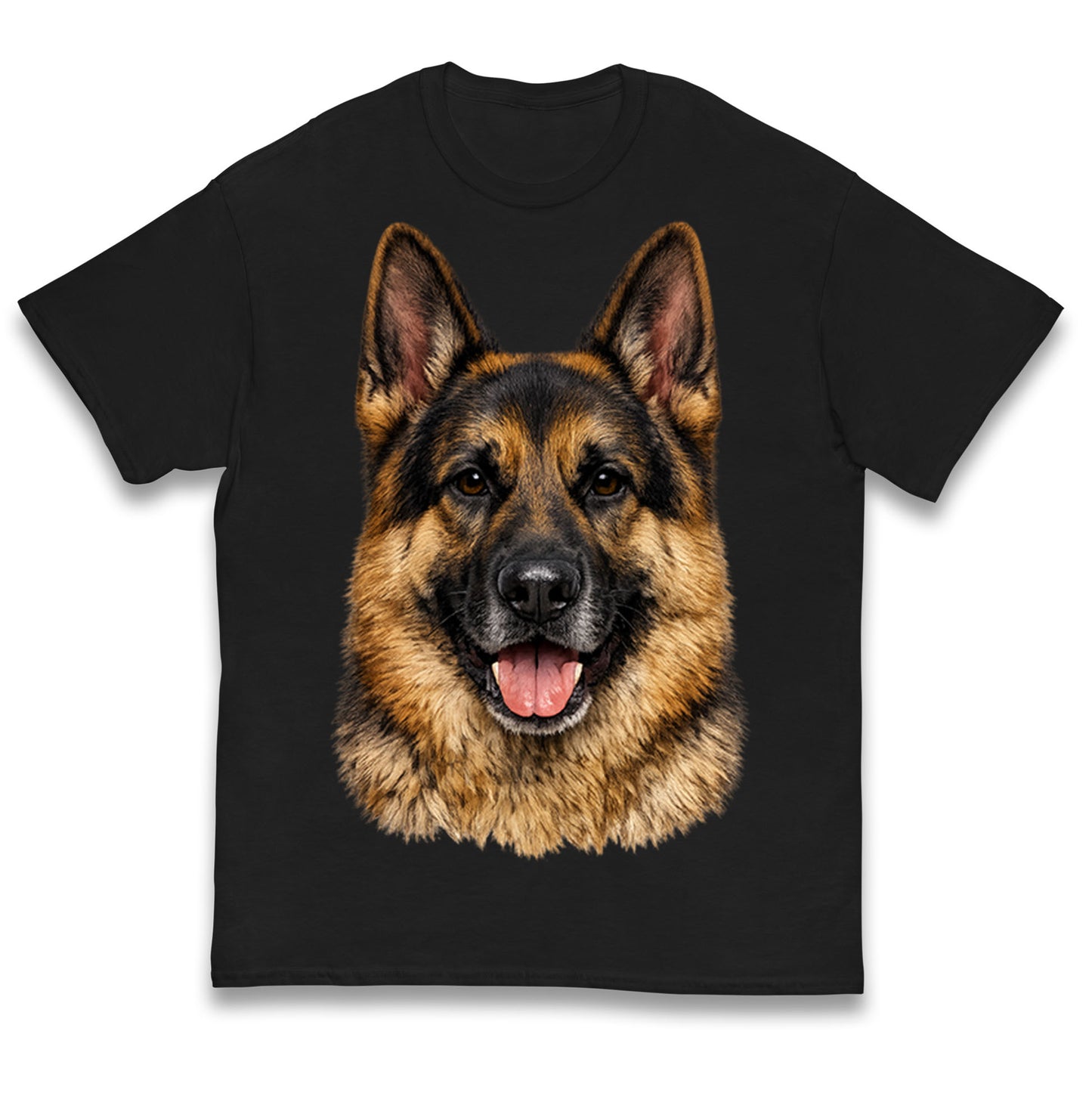 German Shepherd Dog Face Kids T Shirt