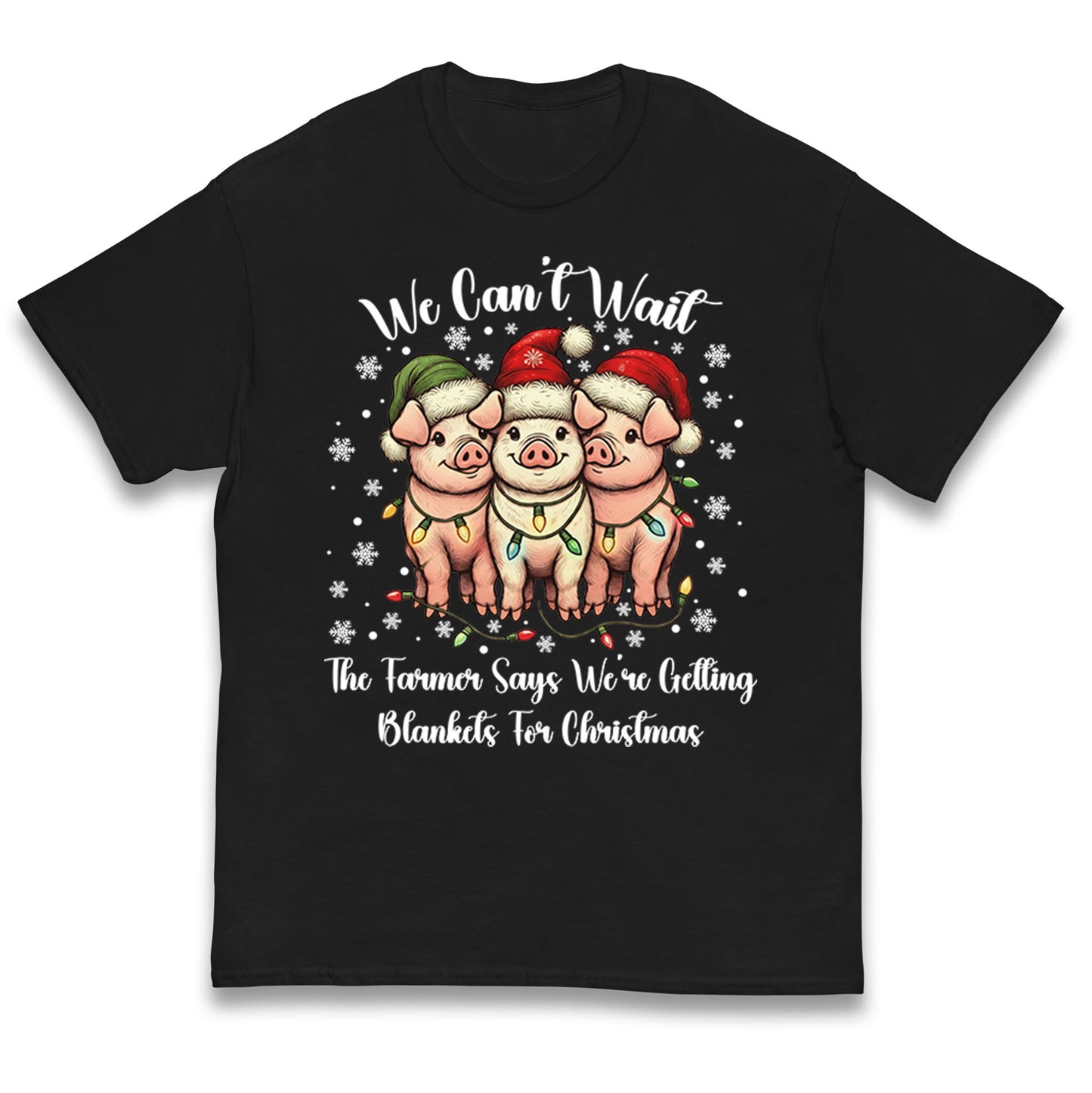 Three Pigs Christmas Kids T Shirt