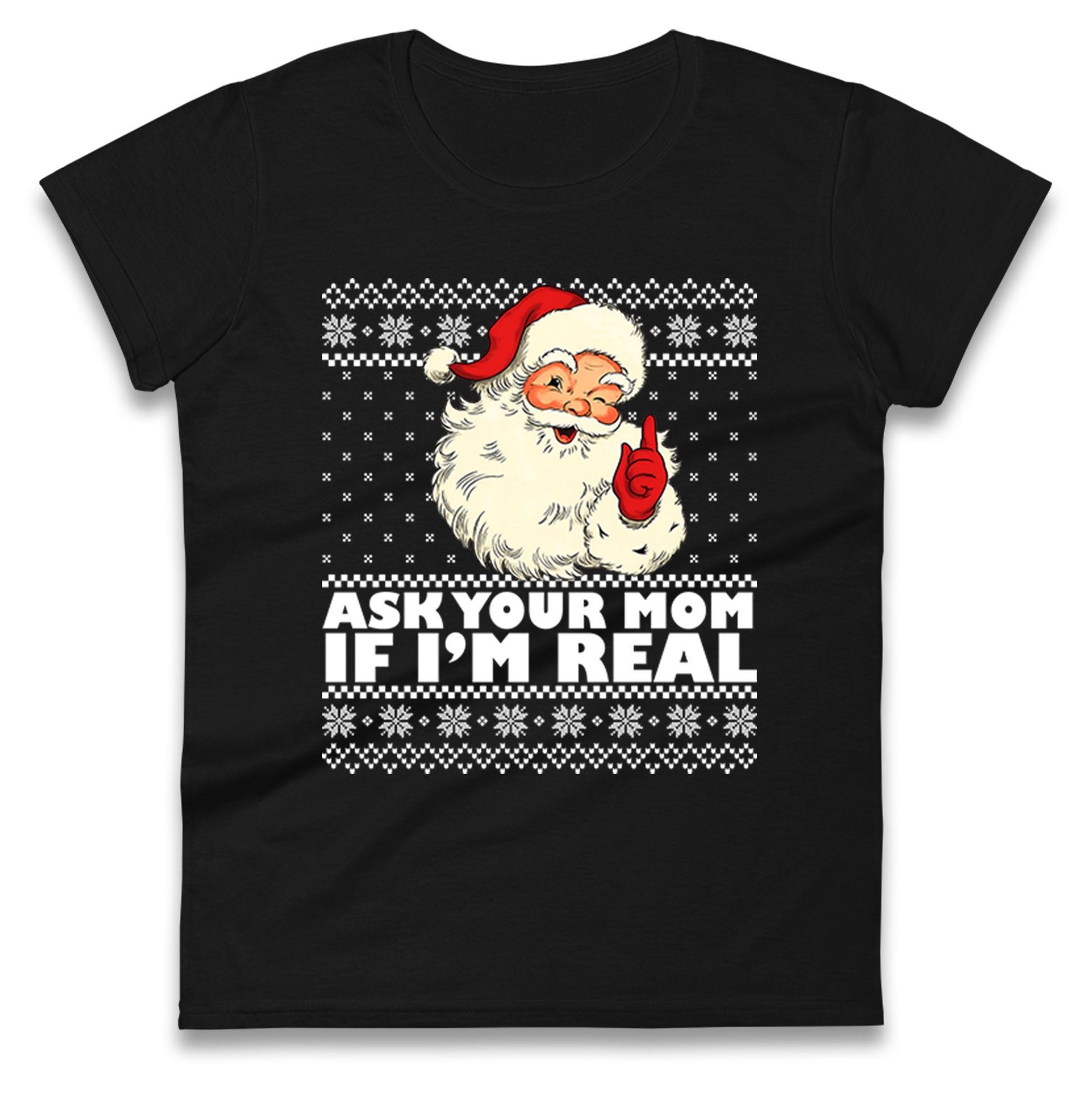 The Real Santa Ladies T Shirt