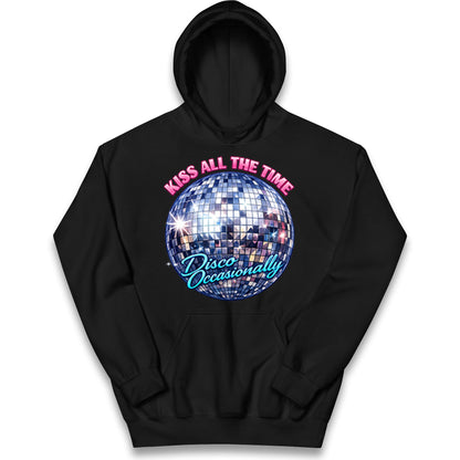 Kiss All The Time Disco Occasionally Kids Hoodie
