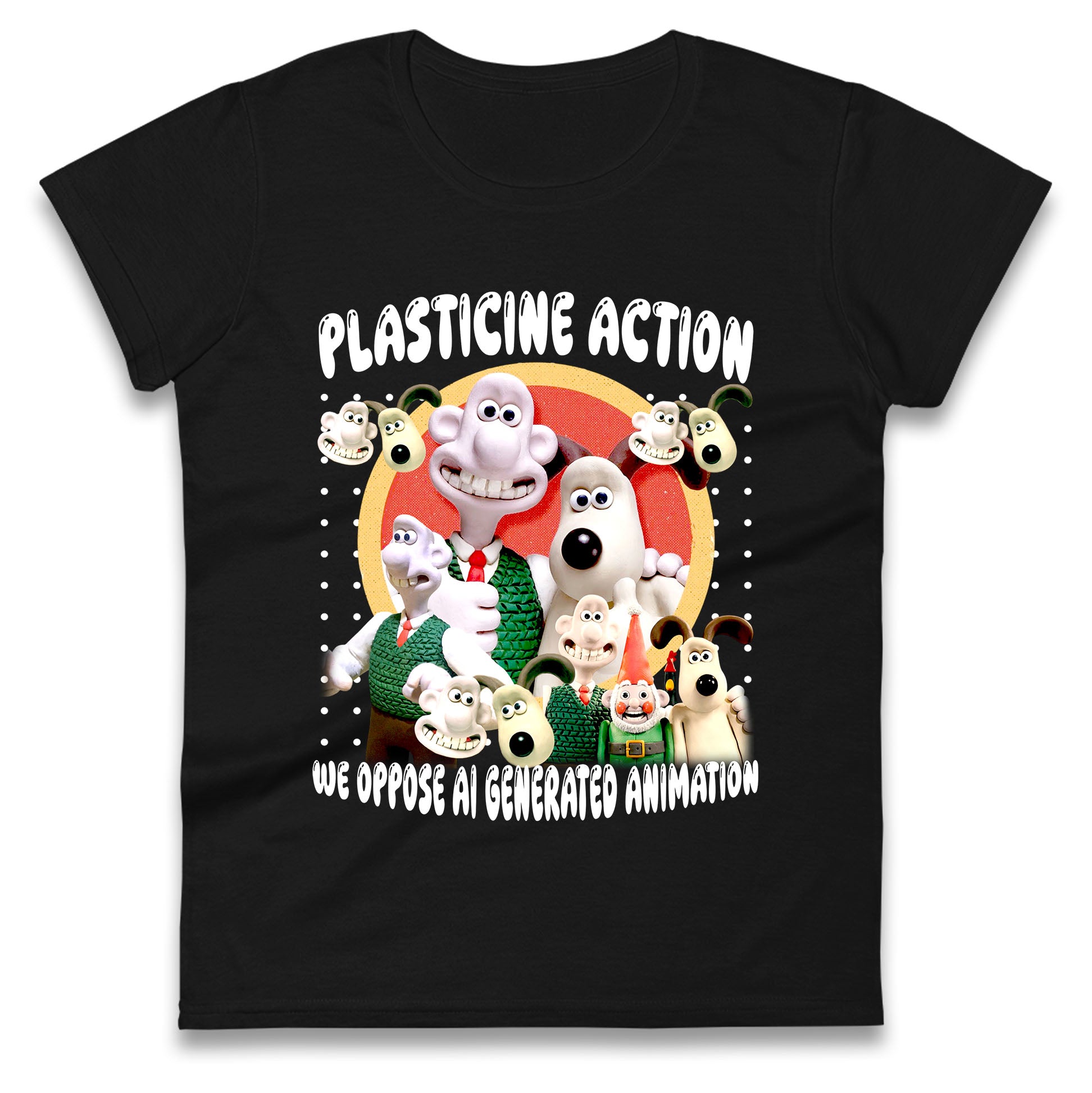 Plasticine Action Figure Ladies T Shirt