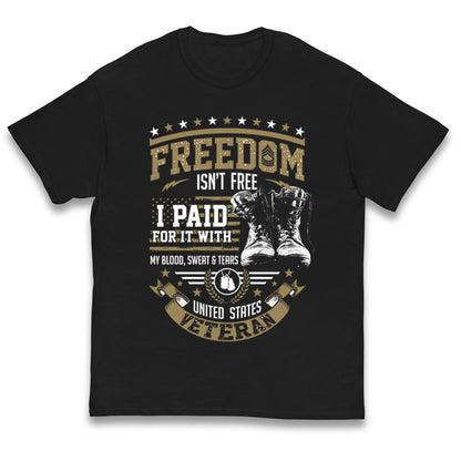 United States Veteran Kids T Shirt