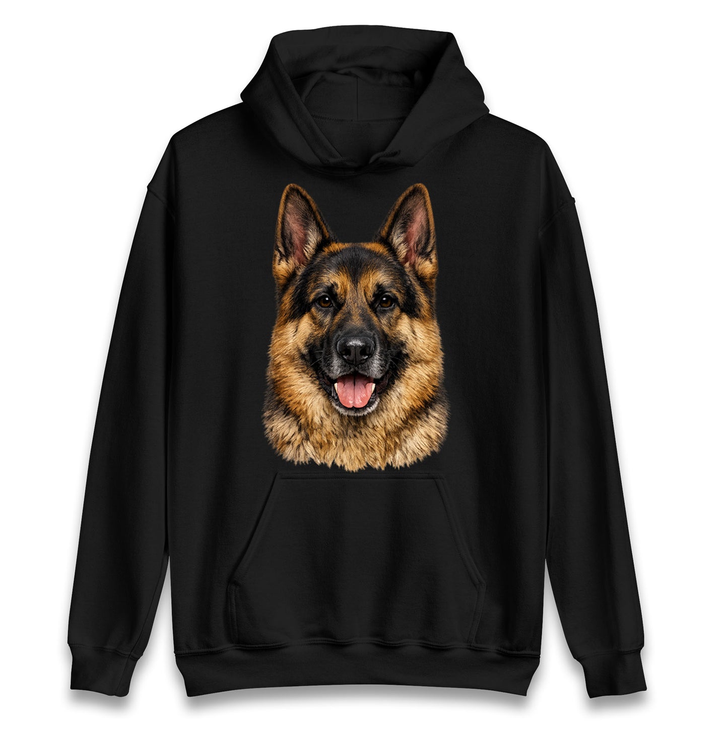 German Shepherd Dog Face Hoodie