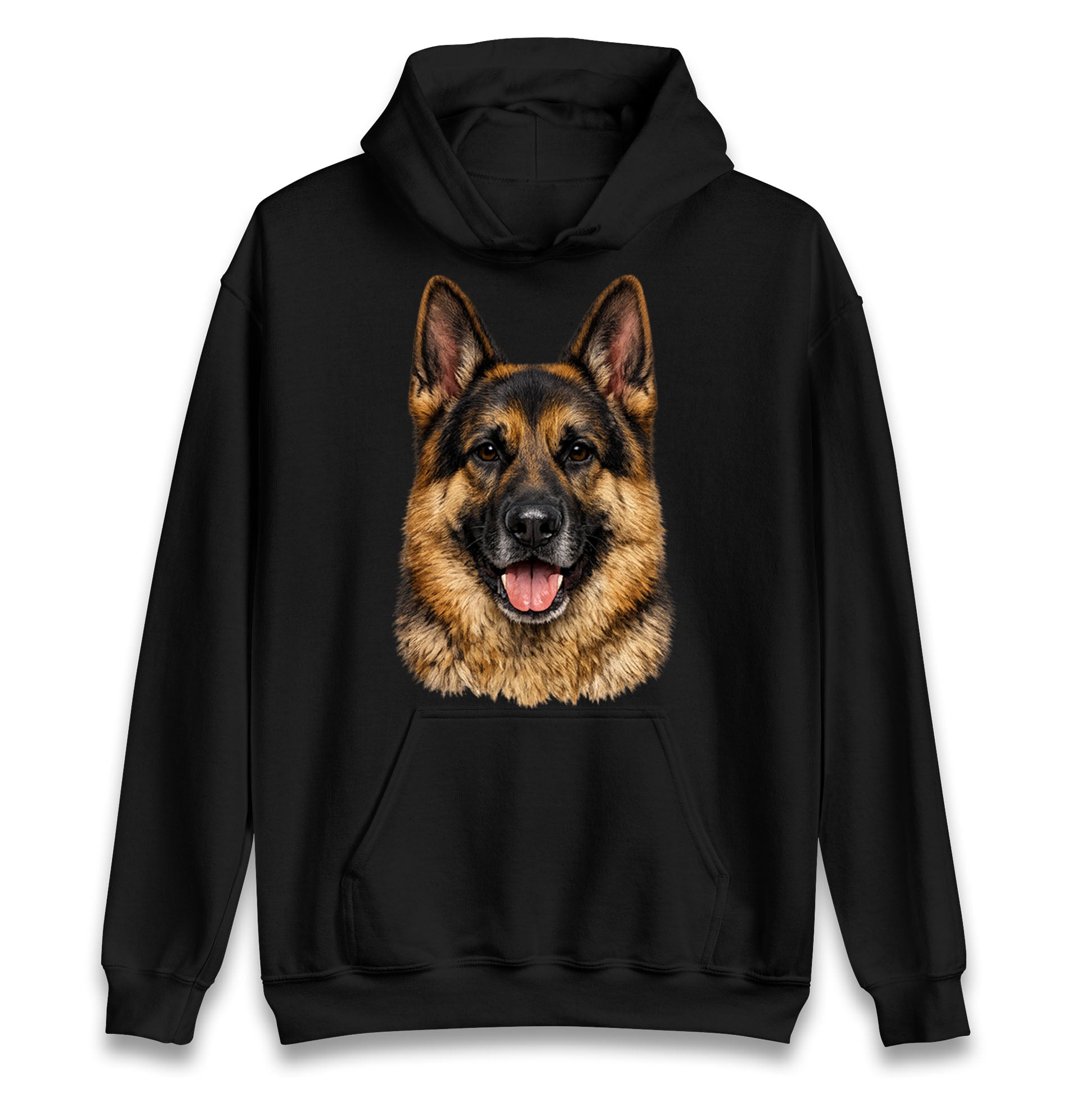 German Shepherd Dog Face Hoodie