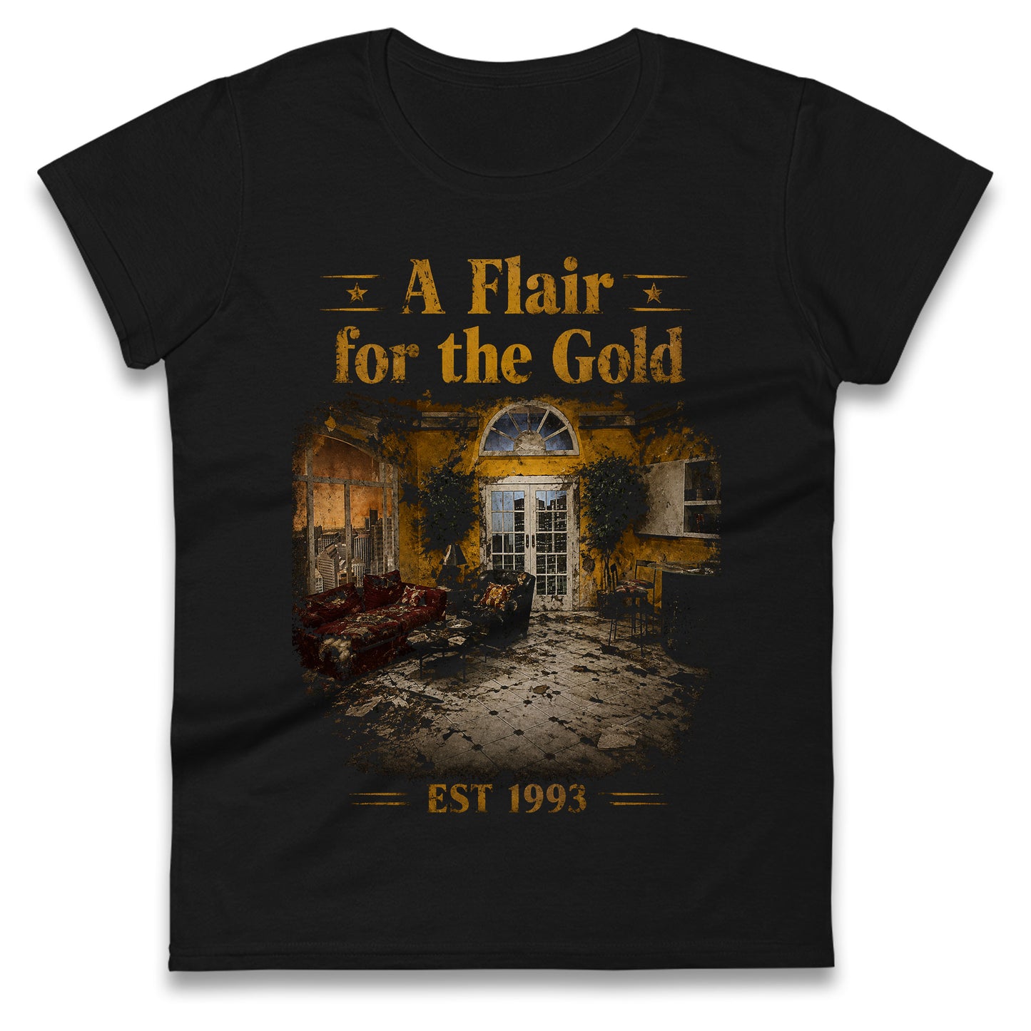 Ric Flair A Flair for The Gold Pro Wrestling WCW Ladies T Shirt 