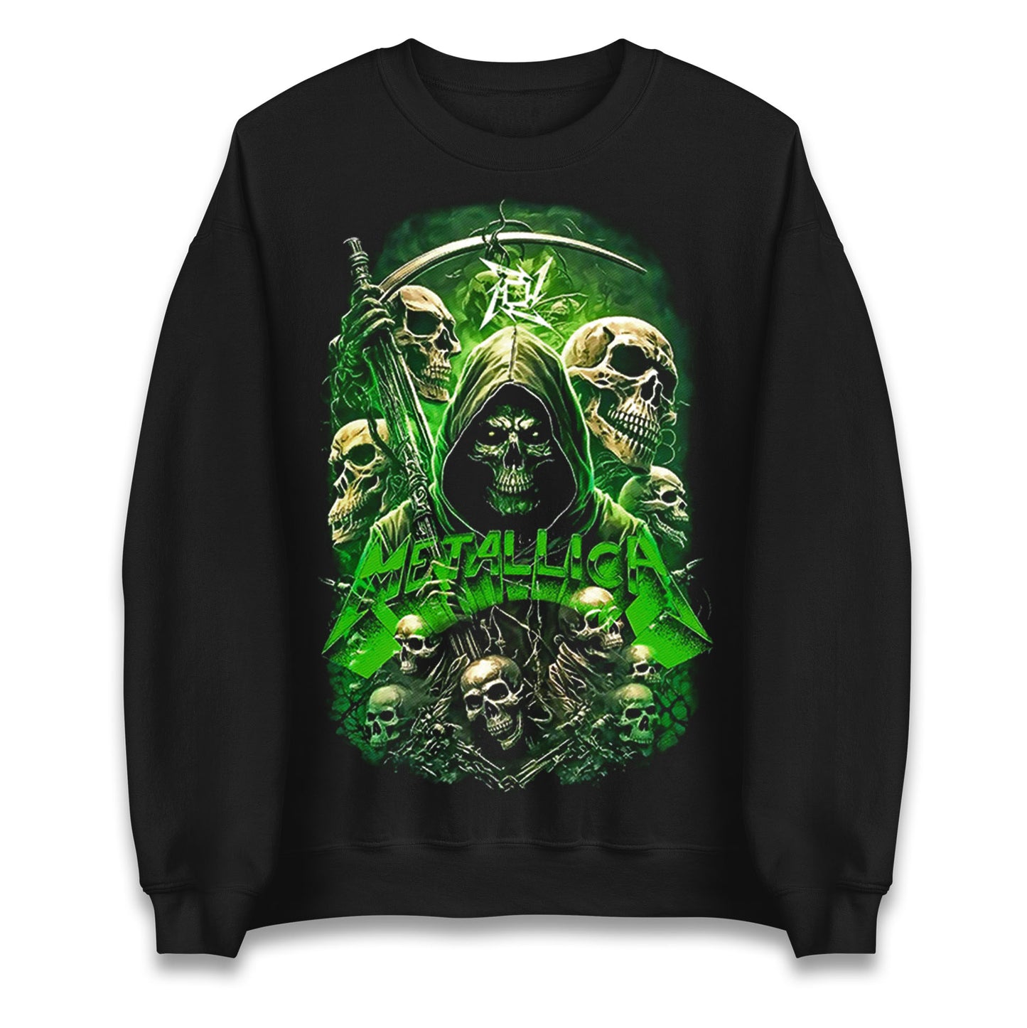 Metallica Green Skulls Jumper