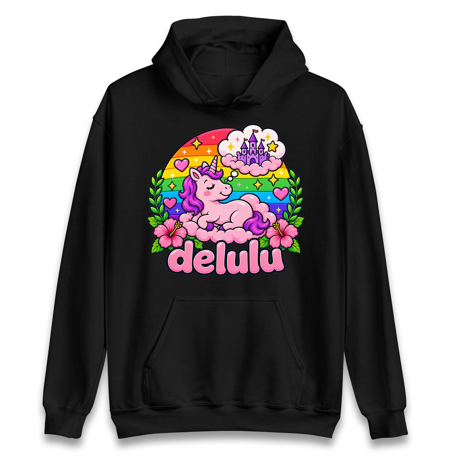 Delulu Unicorn Hoodie