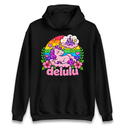 Delulu Unicorn Hoodie