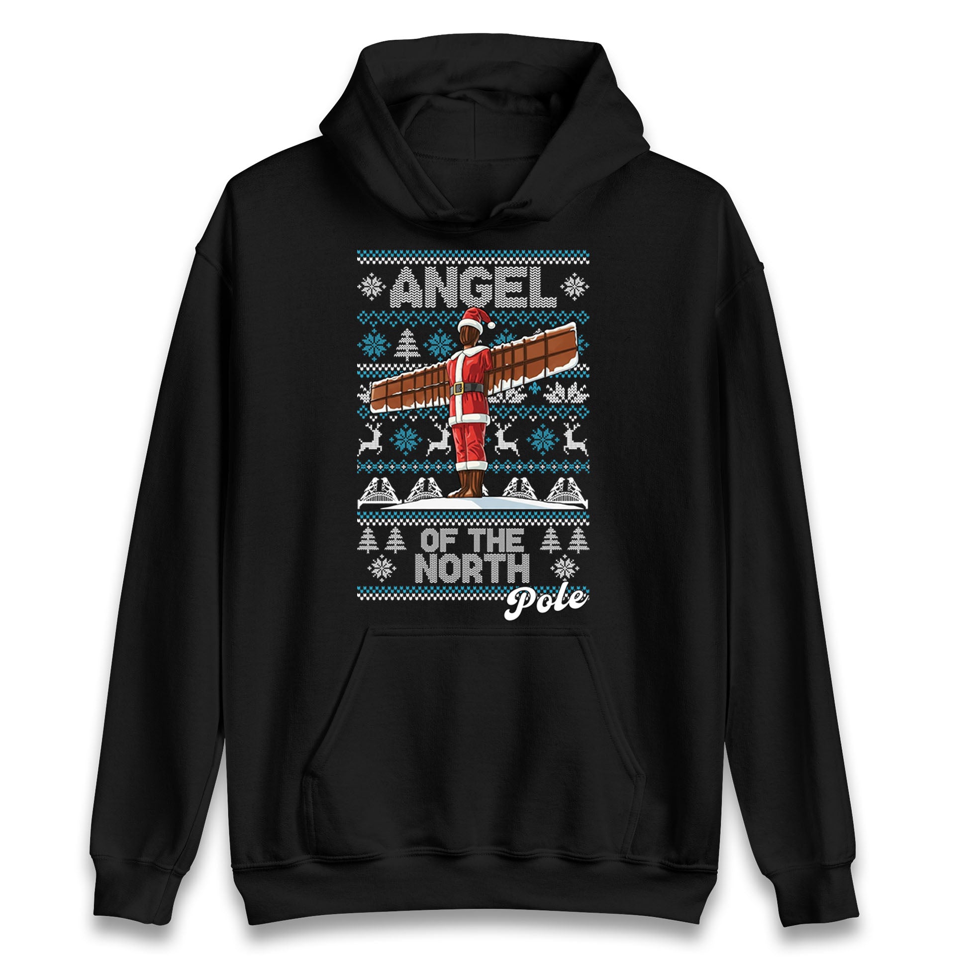 Angel Of The North Pole Christmas Hoodie