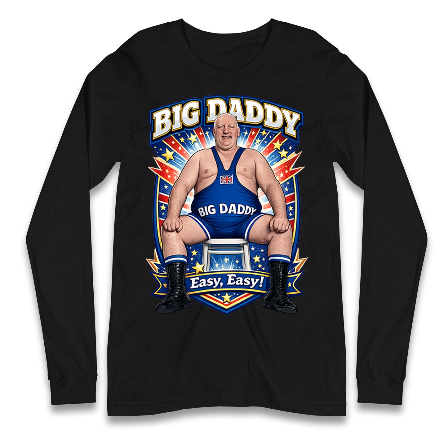 Big Daddy UK Wrestling Longsleeve T Shirt