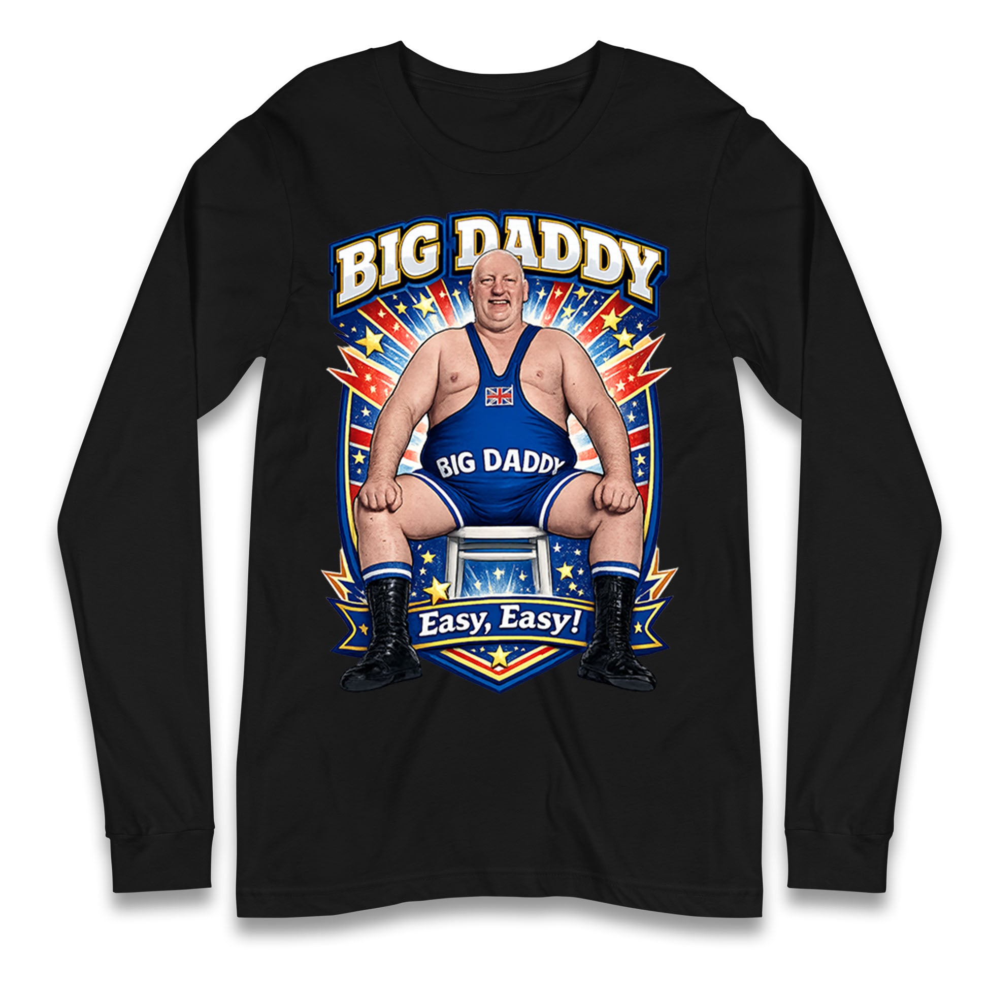 Big Daddy UK Wrestling Longsleeve T Shirt