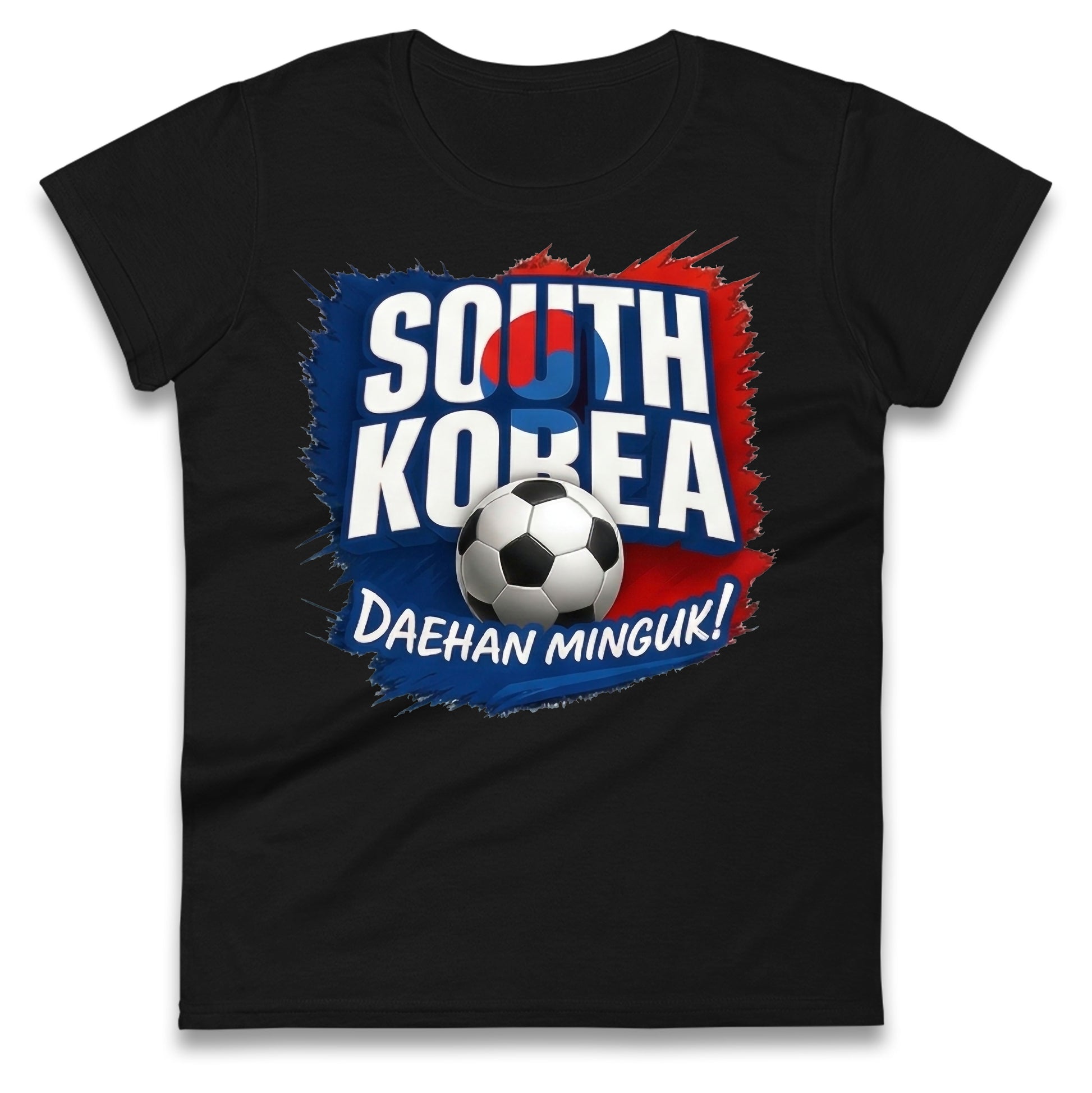 South Korea Football Ladies T Shirt