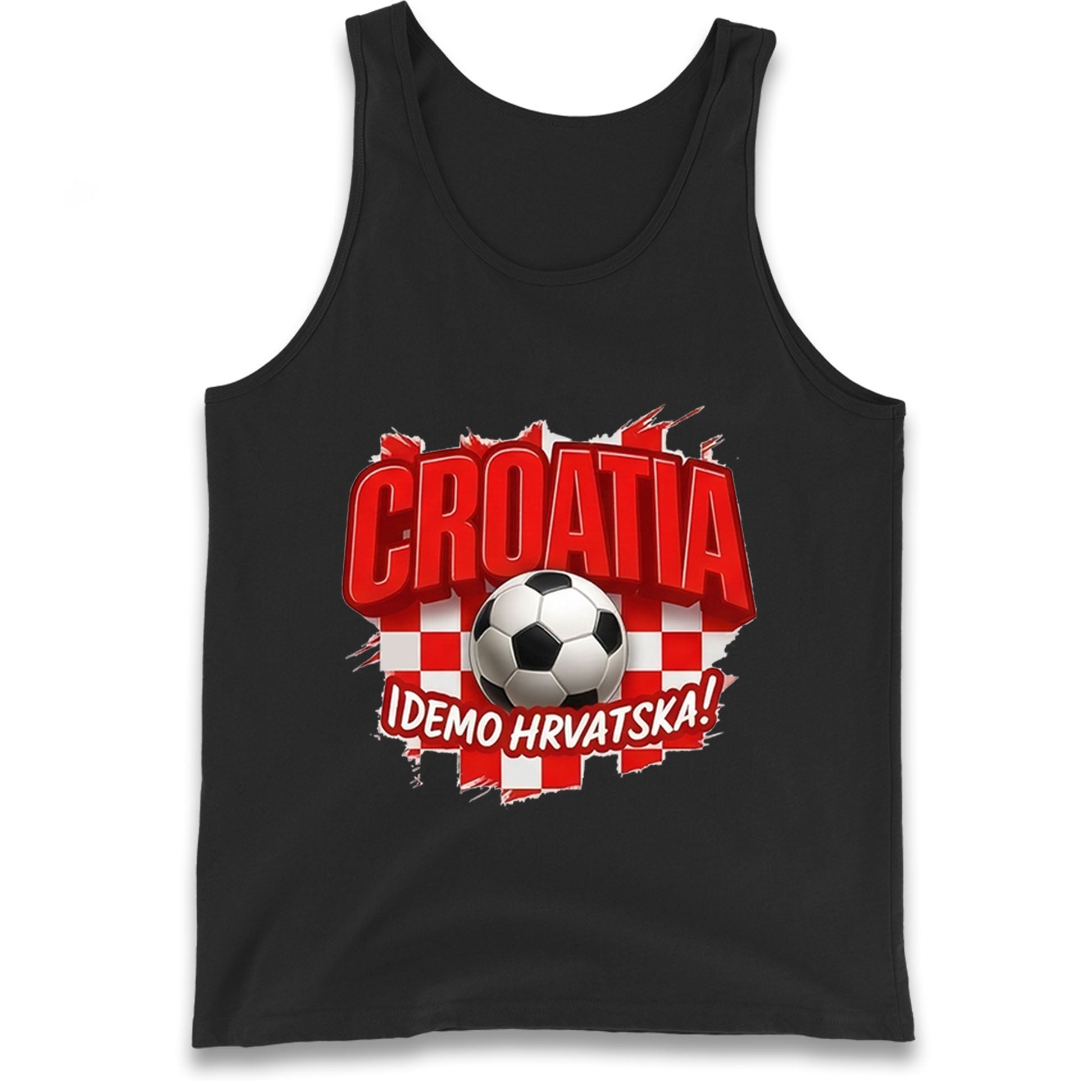 Croatia Retro World Cup Tank Top