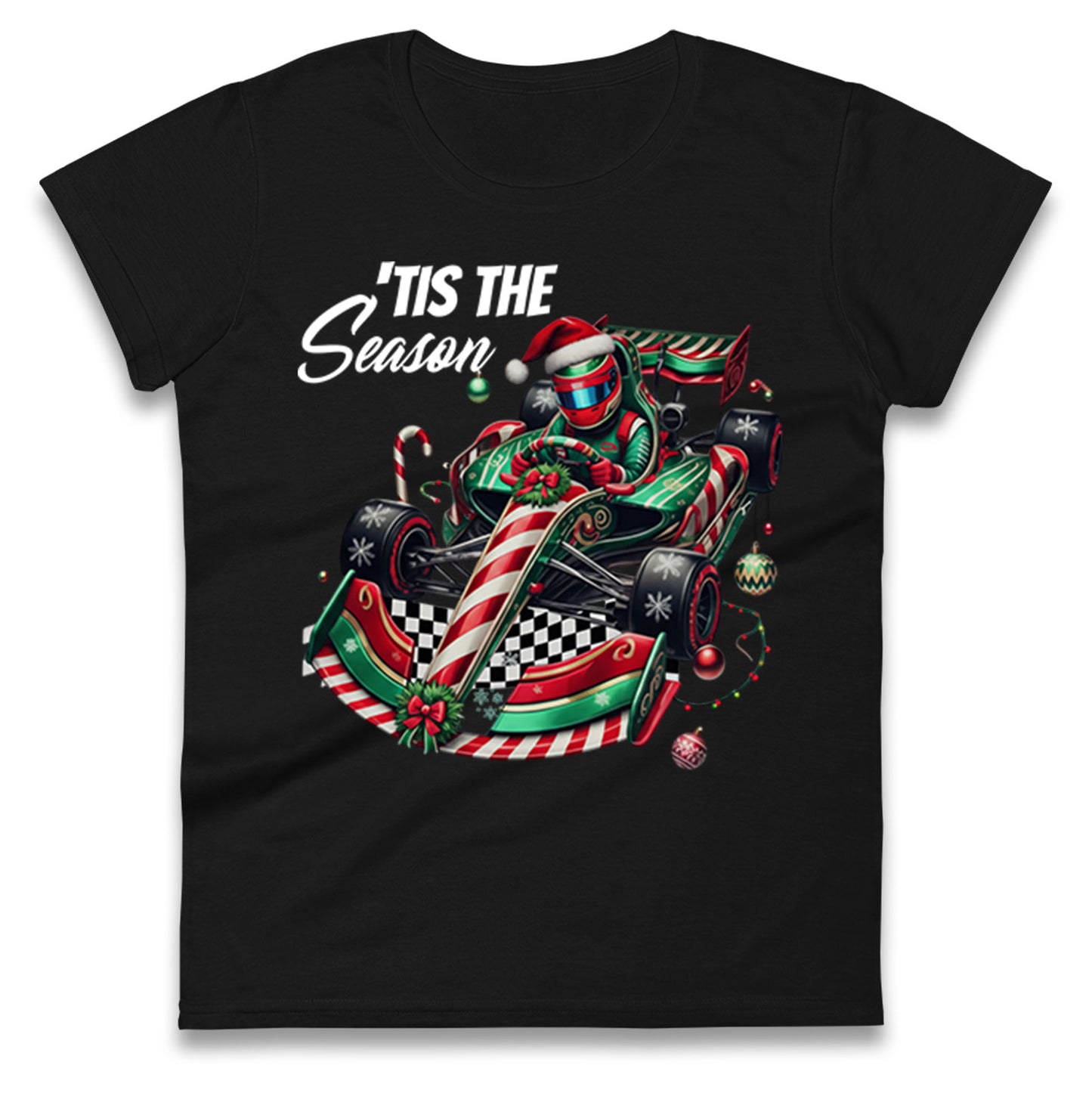F1 Karting Tis The Season Christmas Ladies Shirt