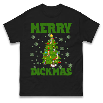 Merry Dickmas Funny Christmas T Shirt