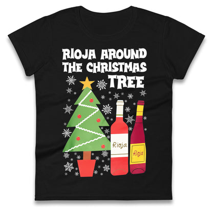 Rioja Wine Christmas Ladies T Shirt