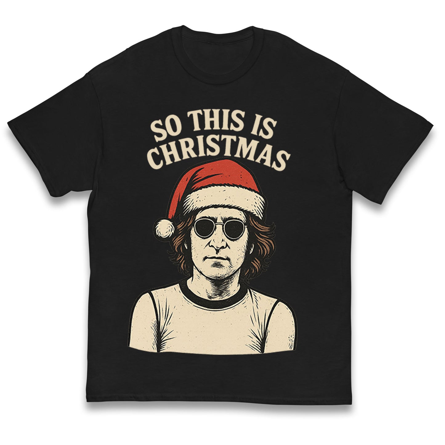 Christmas John Lennon Christmas Kids T Shirt