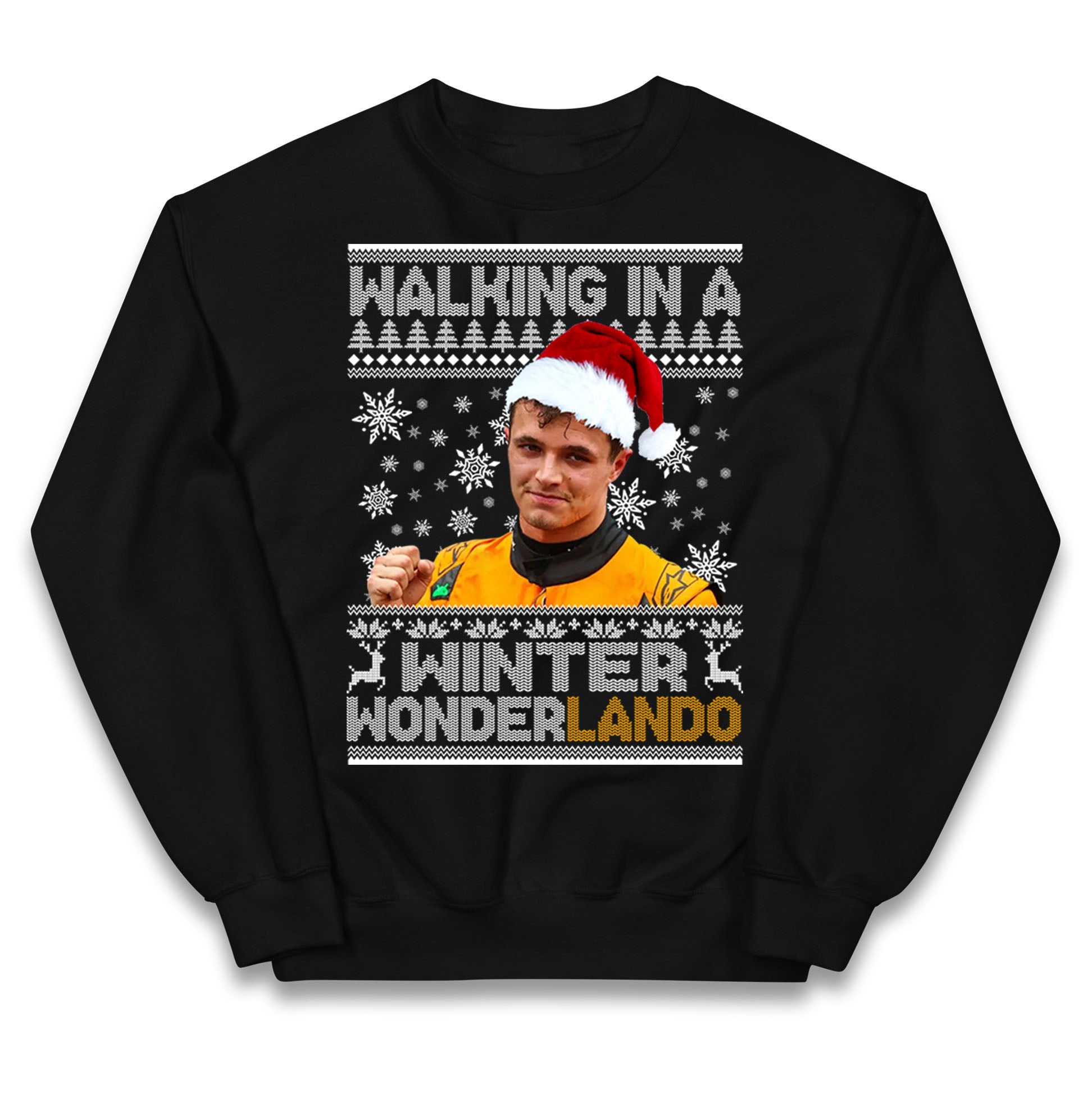 Lando Norris Christmas Kids Jumper