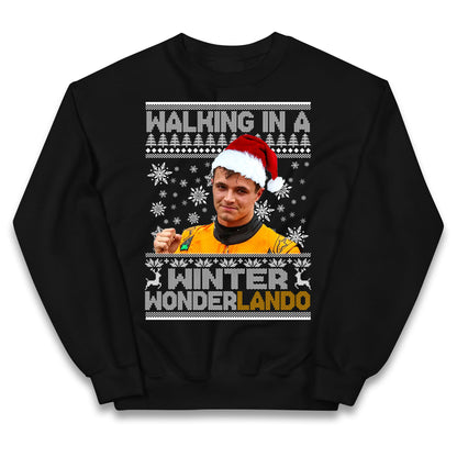 Lando Norris Christmas Kids Jumper