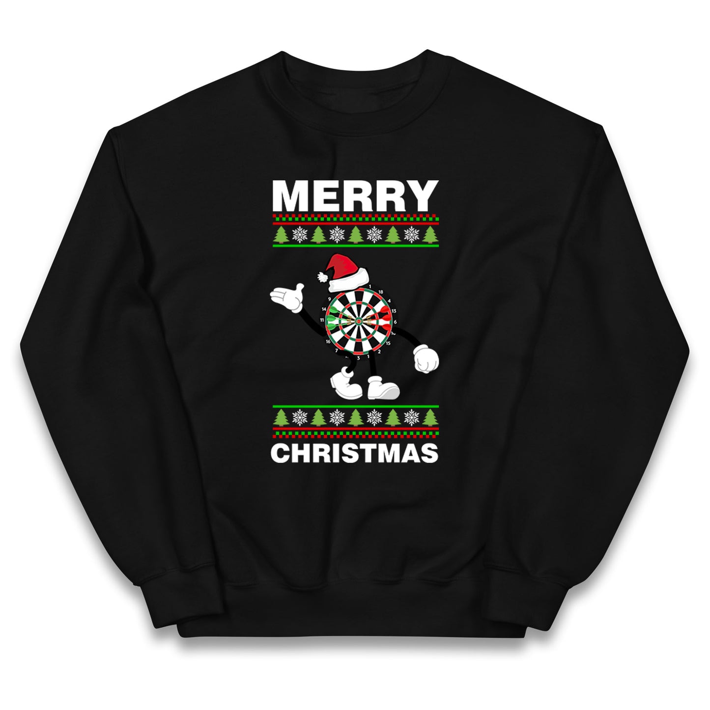 dartboard christmas santa costume jumper