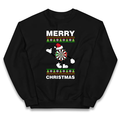 dartboard christmas santa costume jumper