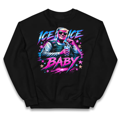 Donald Trump Ice Ice Baby Kids Jumper