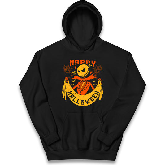 Jack Skellington Happy Halloween Kids Hoodie