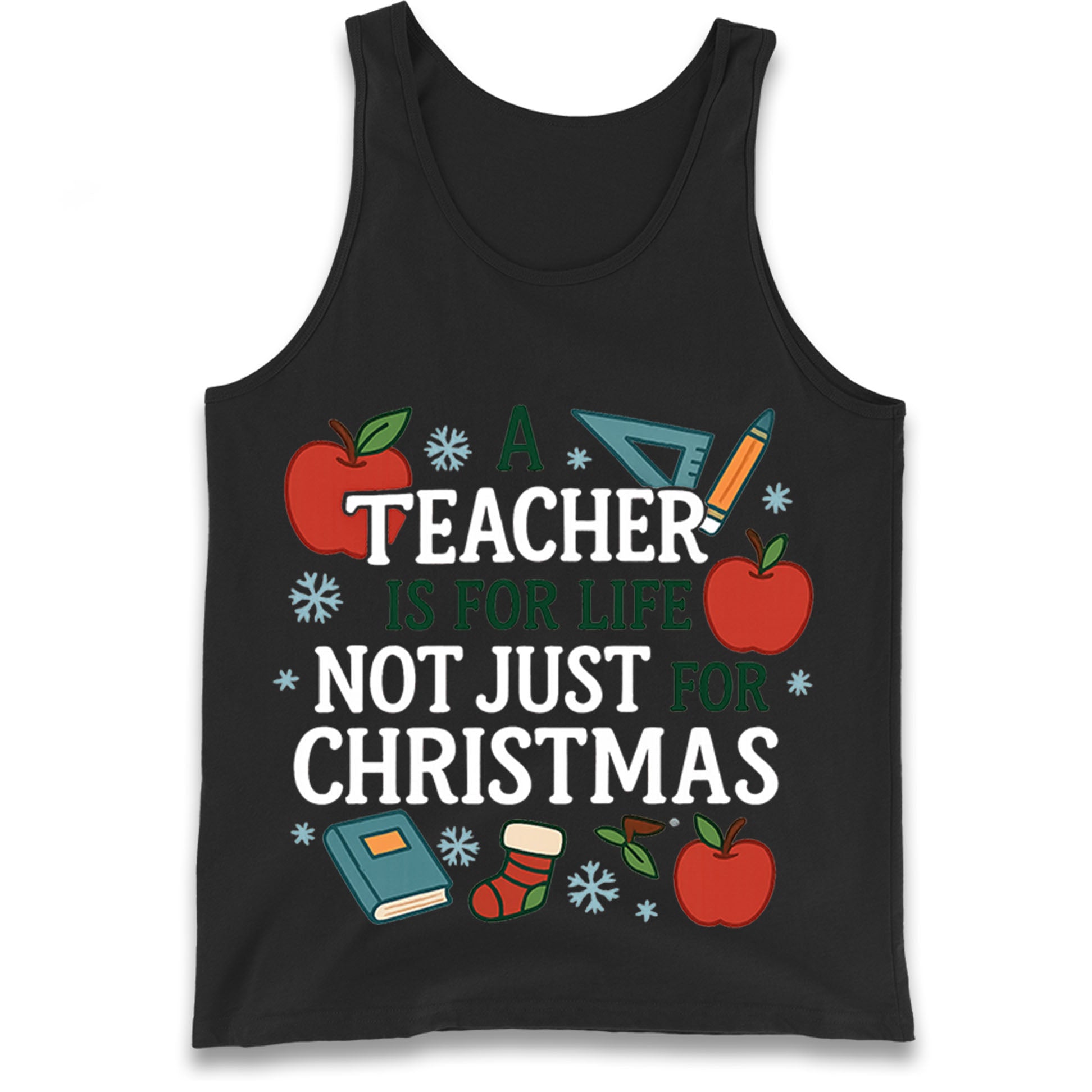 Teacher Christmas Tank Top 