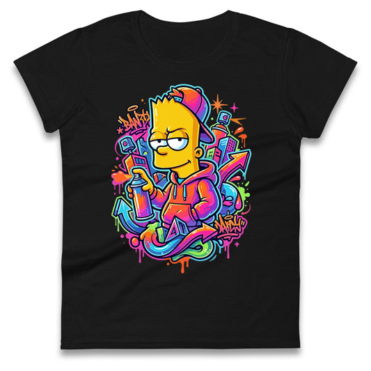 Bart Simpson Ladies T Shirt 
