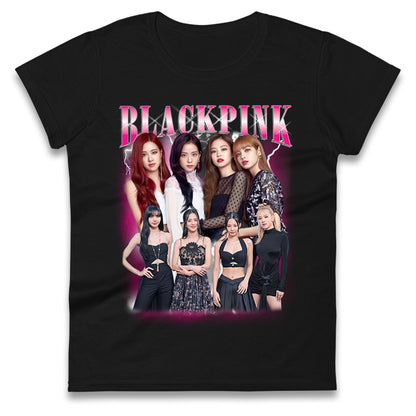 Black Pink Ladies T Shirt