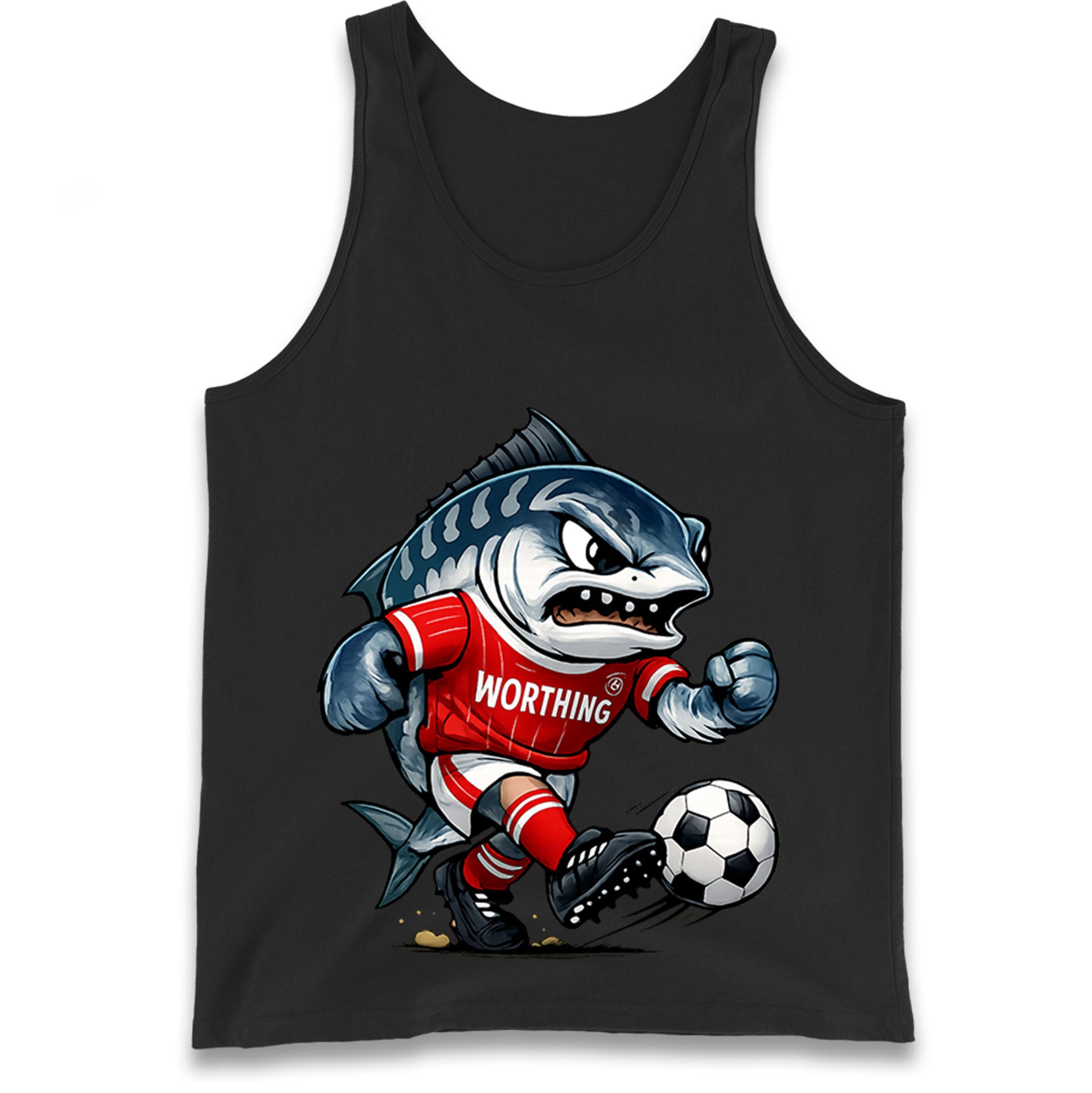 Retro Worthing Football Tank Top
