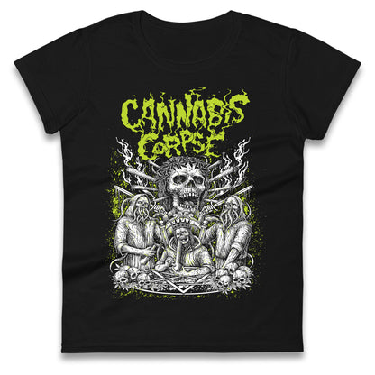 Cannabis Corpse Band Ladies T Shirt