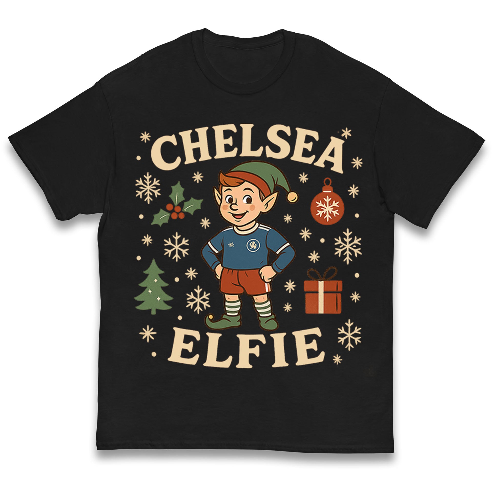 Chelsea FC Christmas Kids T Shirt