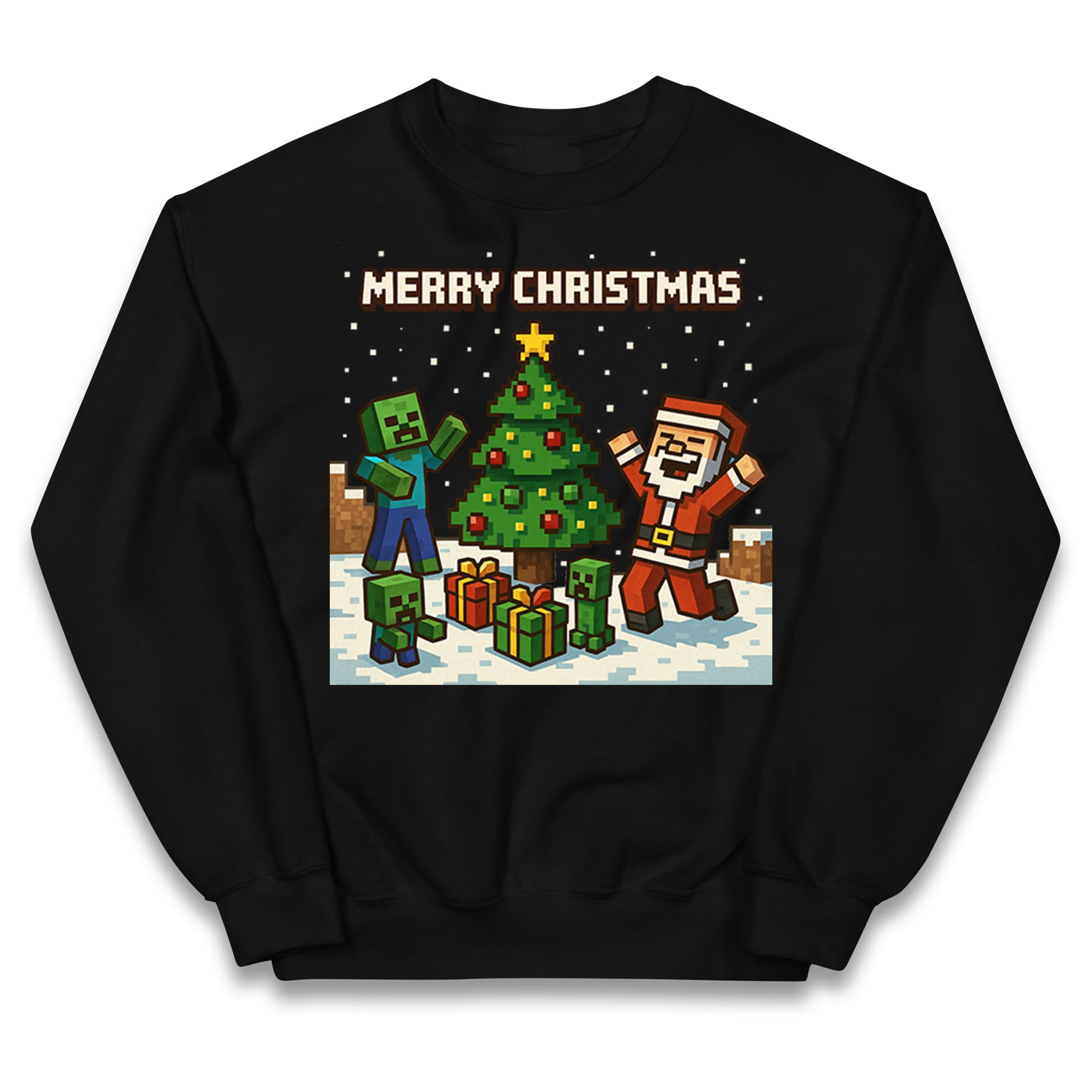Minecraft Merry Christmas Kids Jumper

