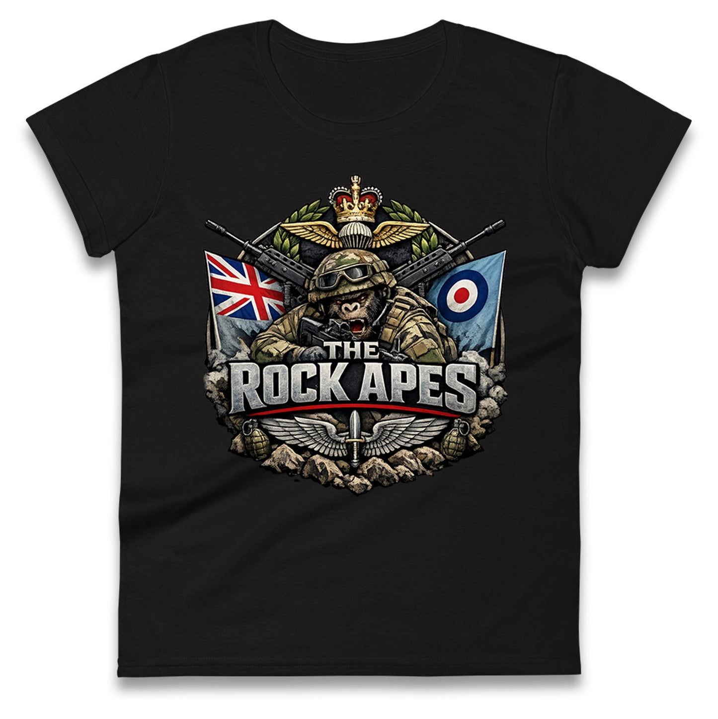 The Rock Apes Ladies T Shirt
