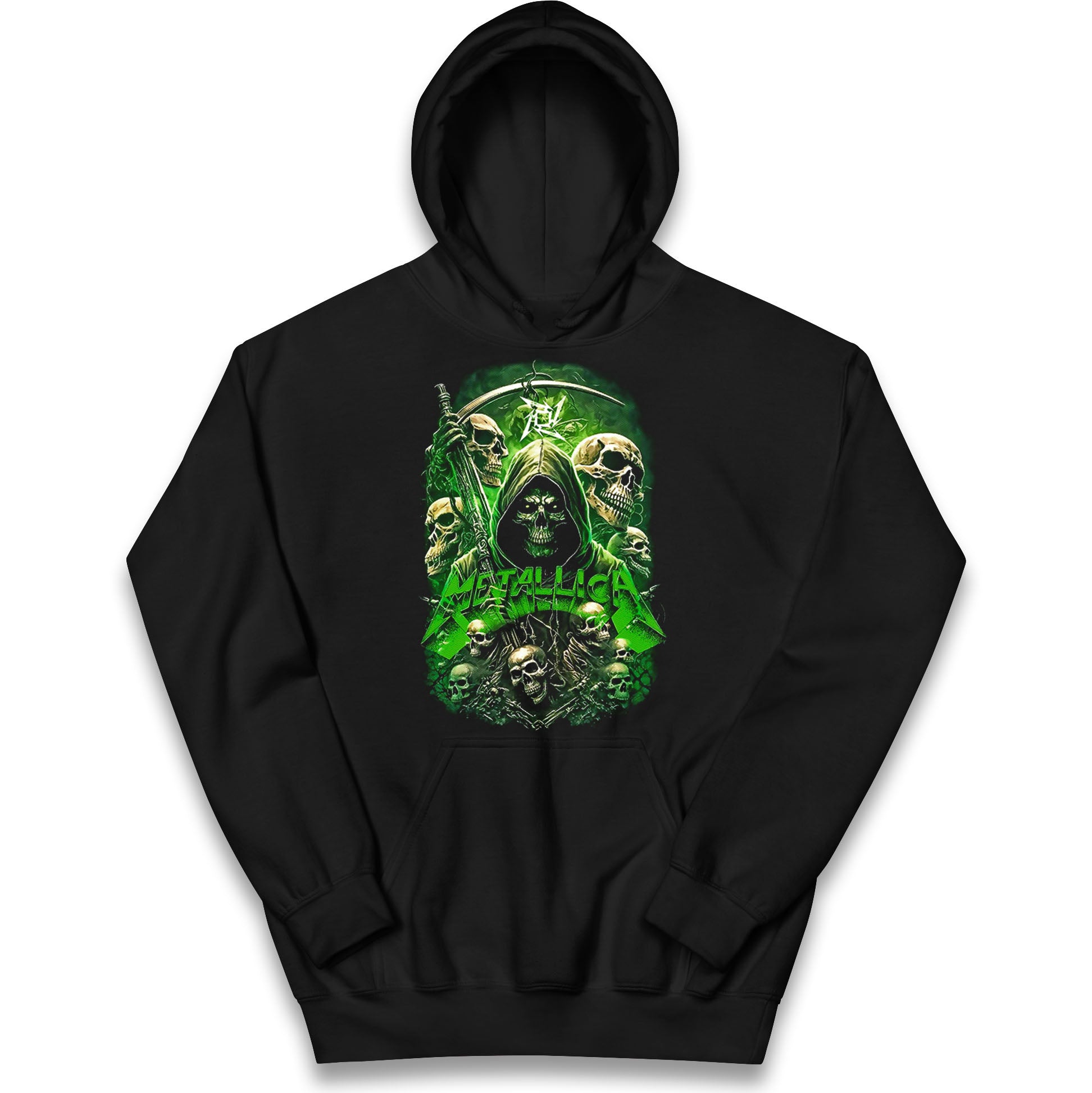 Metallica Green Skulls Kids Hoodie
