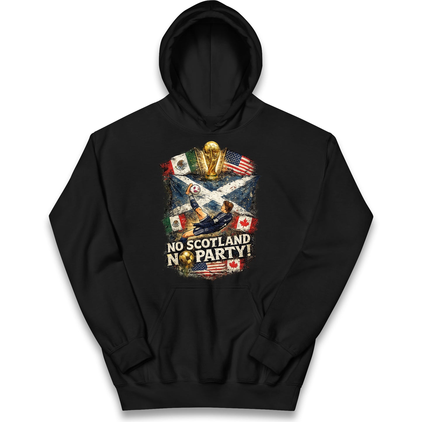 No Scotland No Party World Cup 2026 Kids Hoodie