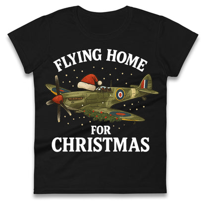 Spitfire Christmas Ladies T Shirt