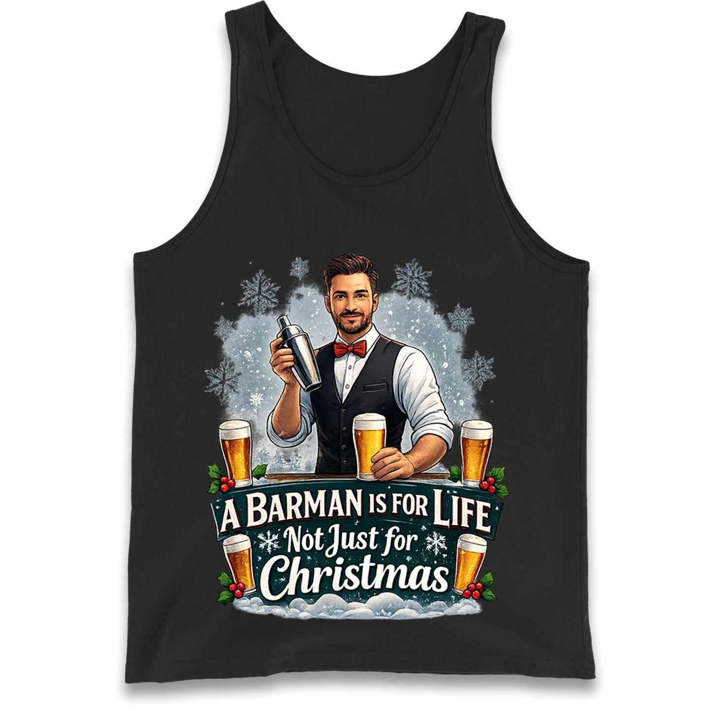 Barman Christmas Tank Top