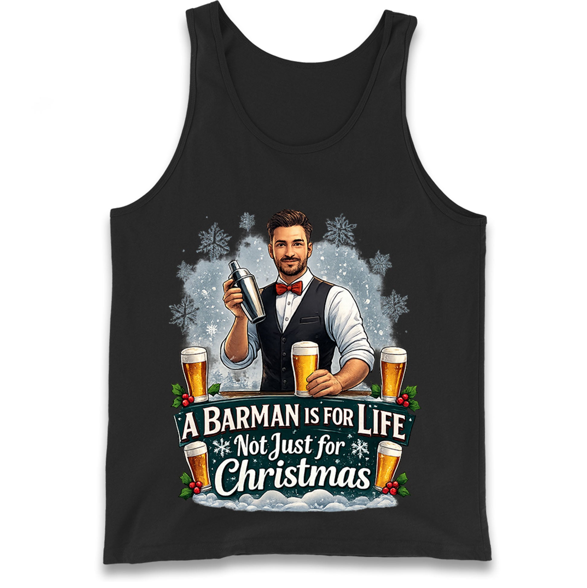 Barman Christmas Tank Top