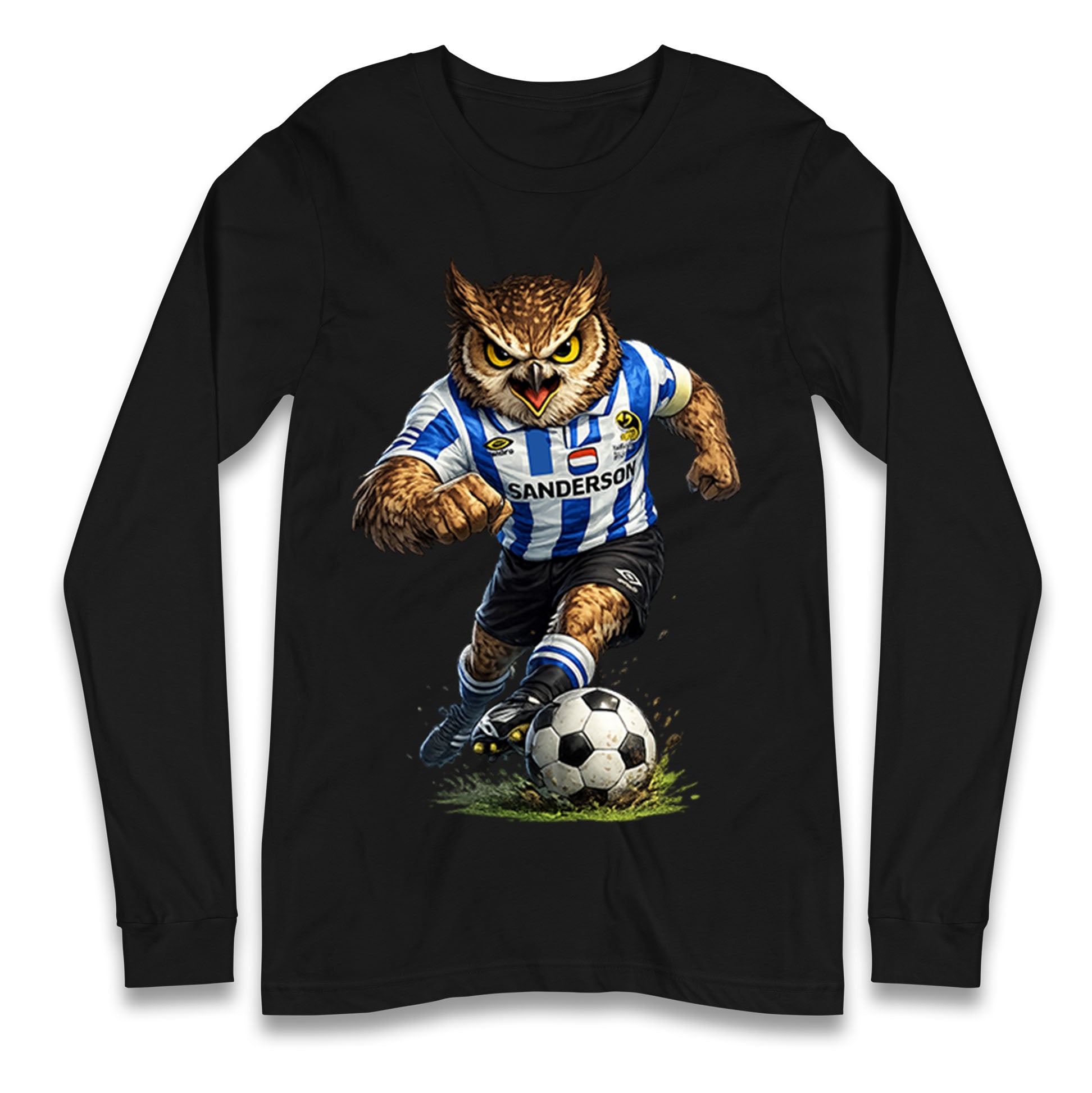 Classic Sheffield Wednesday Football Longsleeve T Shirt