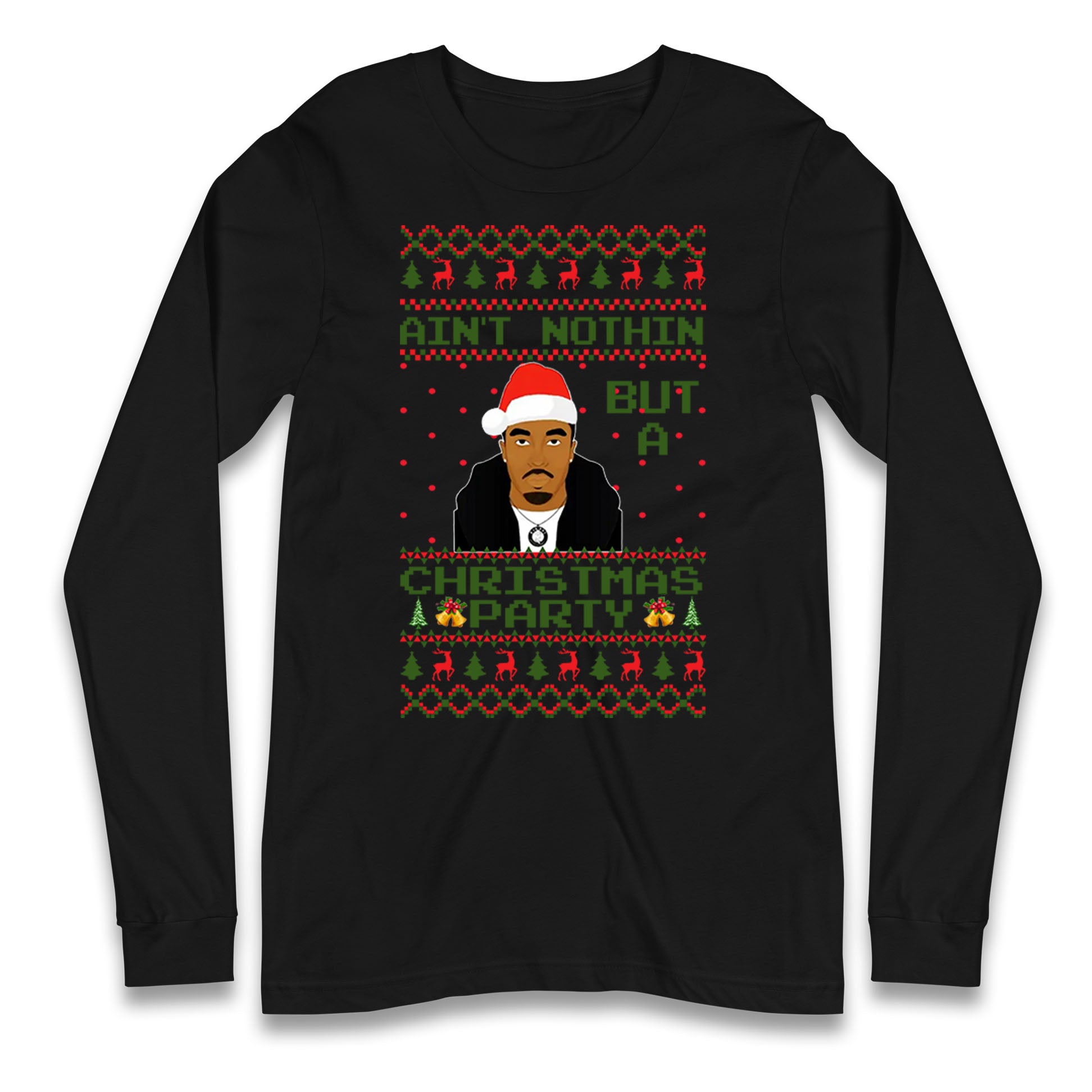tupac shakur christmas long sleeve t shirt