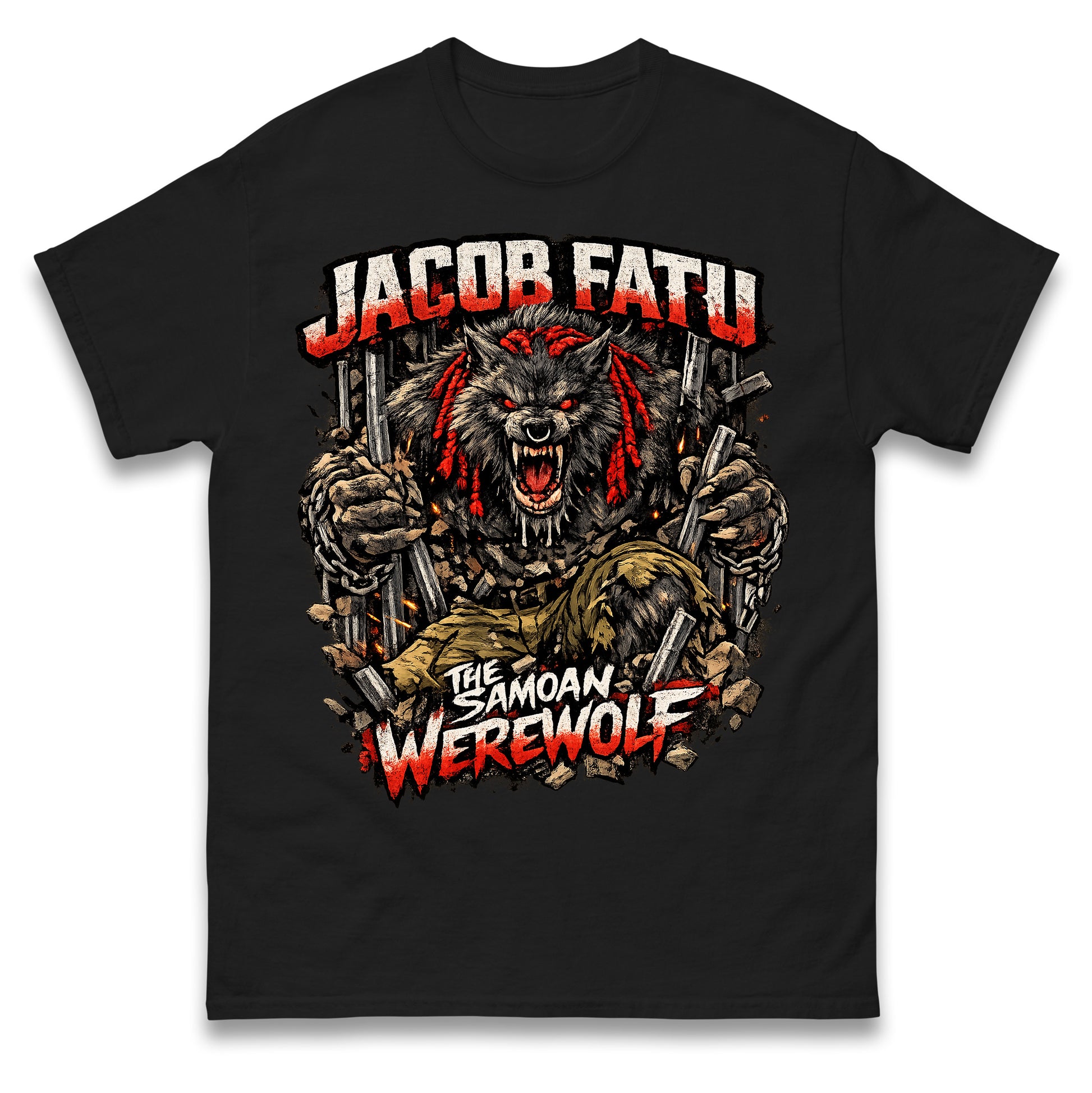 Jacob Fatu The Samoan Werewolf T Shirt