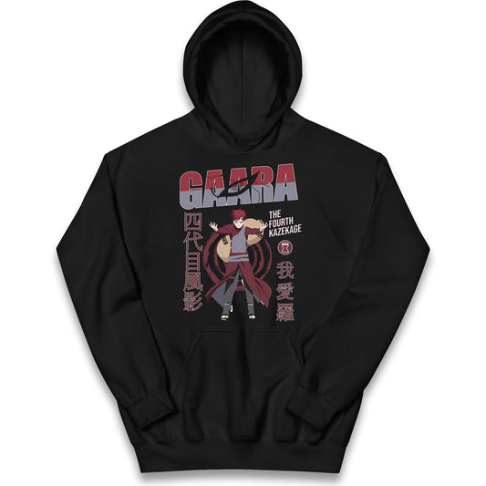 naruto shippuden gaara the fourth kazekage hoodie
