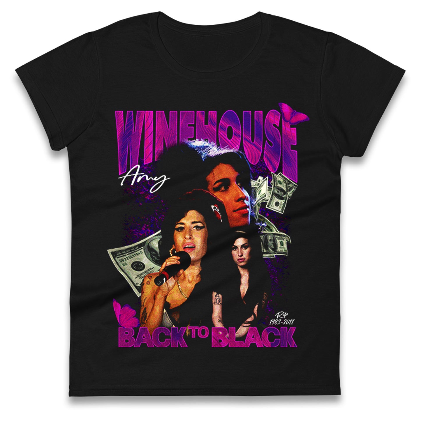 Amy Winehouse Ladies T Shirt