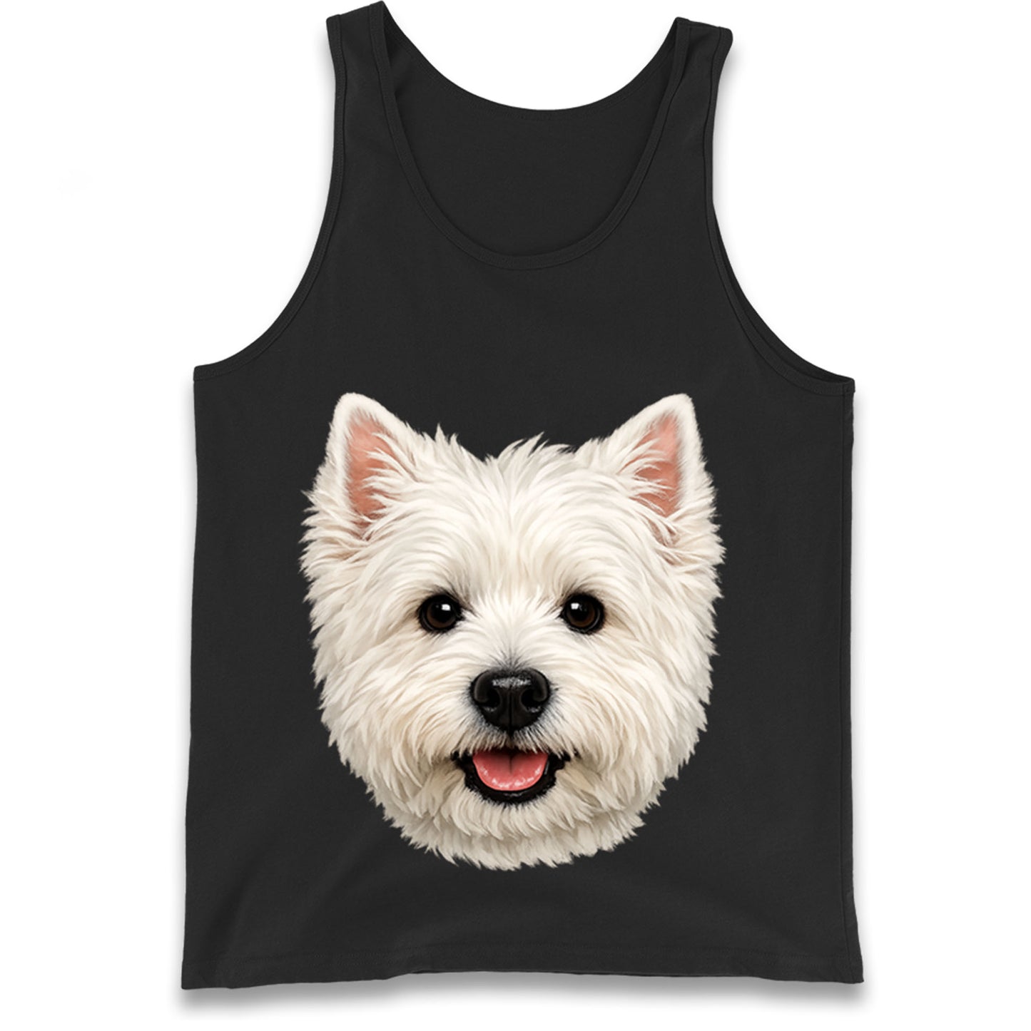 West Highland White Terrier Dog Face Tank Top