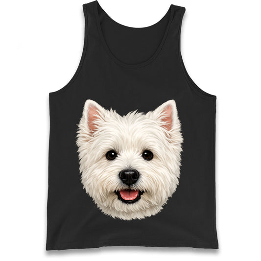 West Highland White Terrier Dog Face Tank Top