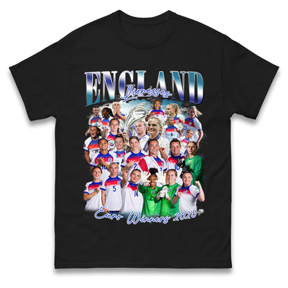 Englands Women Euro Winners 2025 T Shirt