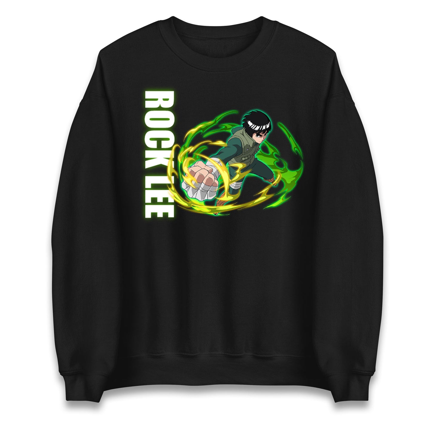 rock lee green beast sweatshirt