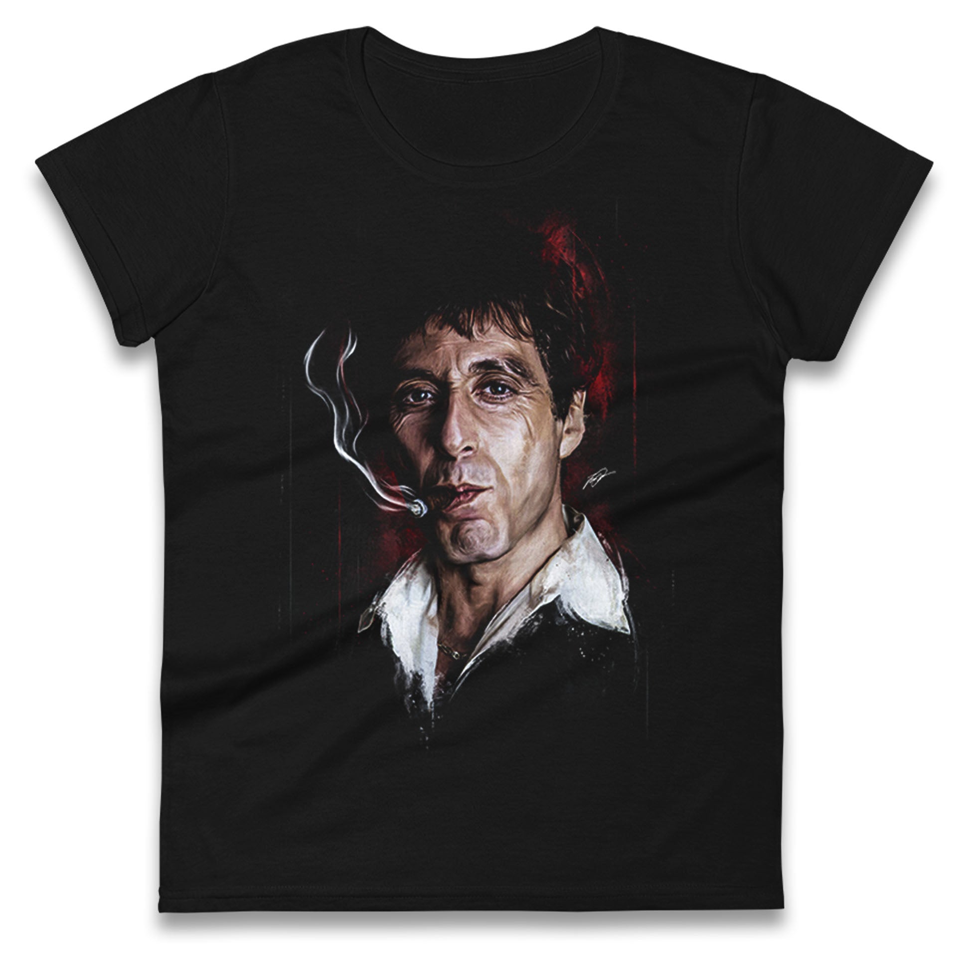 Tony Montana Ladies T Shirt 